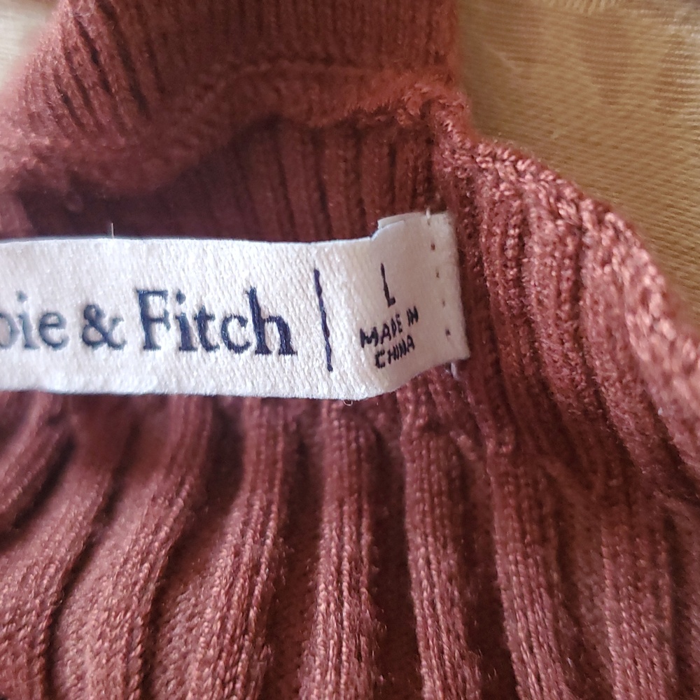 Abercrombie & Fitch Brown Knit Ribbed Tank Top EUC - Picture 12 of 13